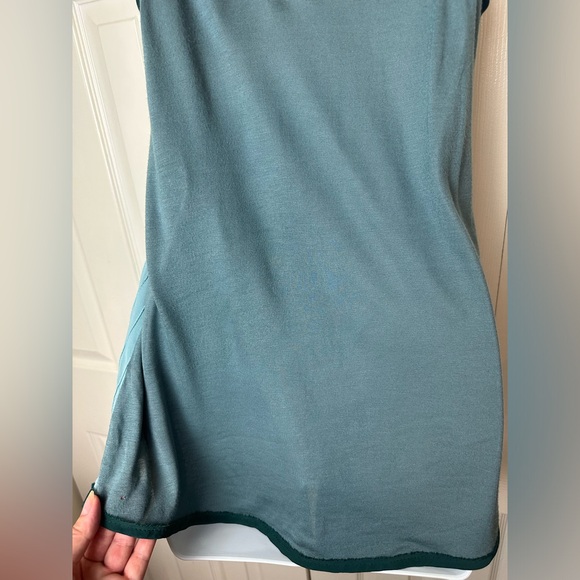 Anthro DOLAN Acadia Embroidered Tank Top Scroll Paisley Teal Blue Green Textured - Picture 10 of 11